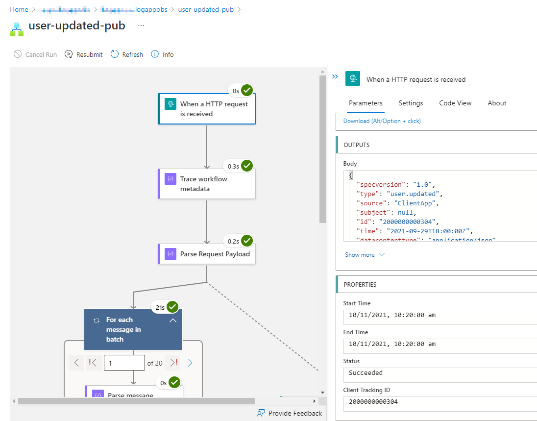 Inputs and outputs of Logic Apps actions